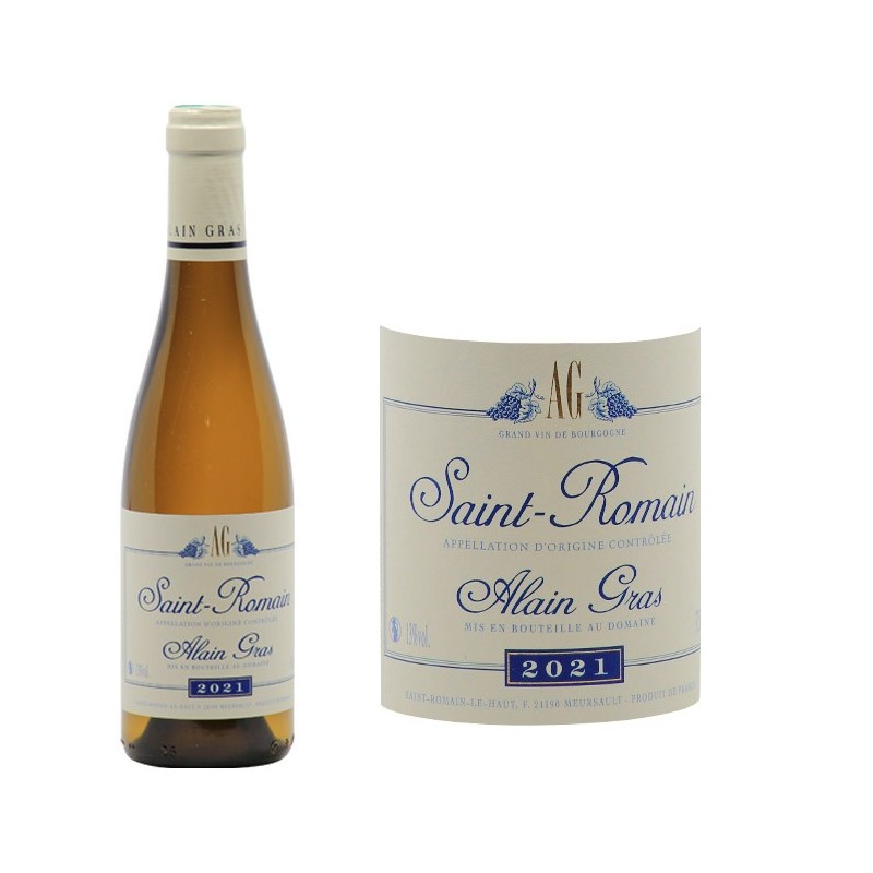 SaintRomain Blanc 2021 Domaine Alain Gras Côte de Beaune Vin