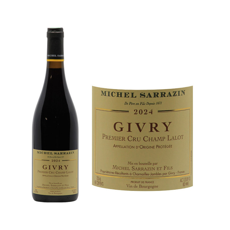 Givry 1er Cru Rouge Champ Lalot