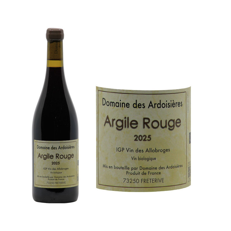 IGP Vin des Allobroges Rouge "Argile"