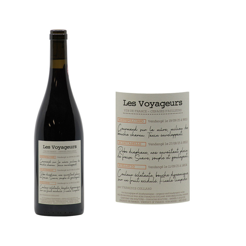 Vin de France Rouge "Les Voyageurs"